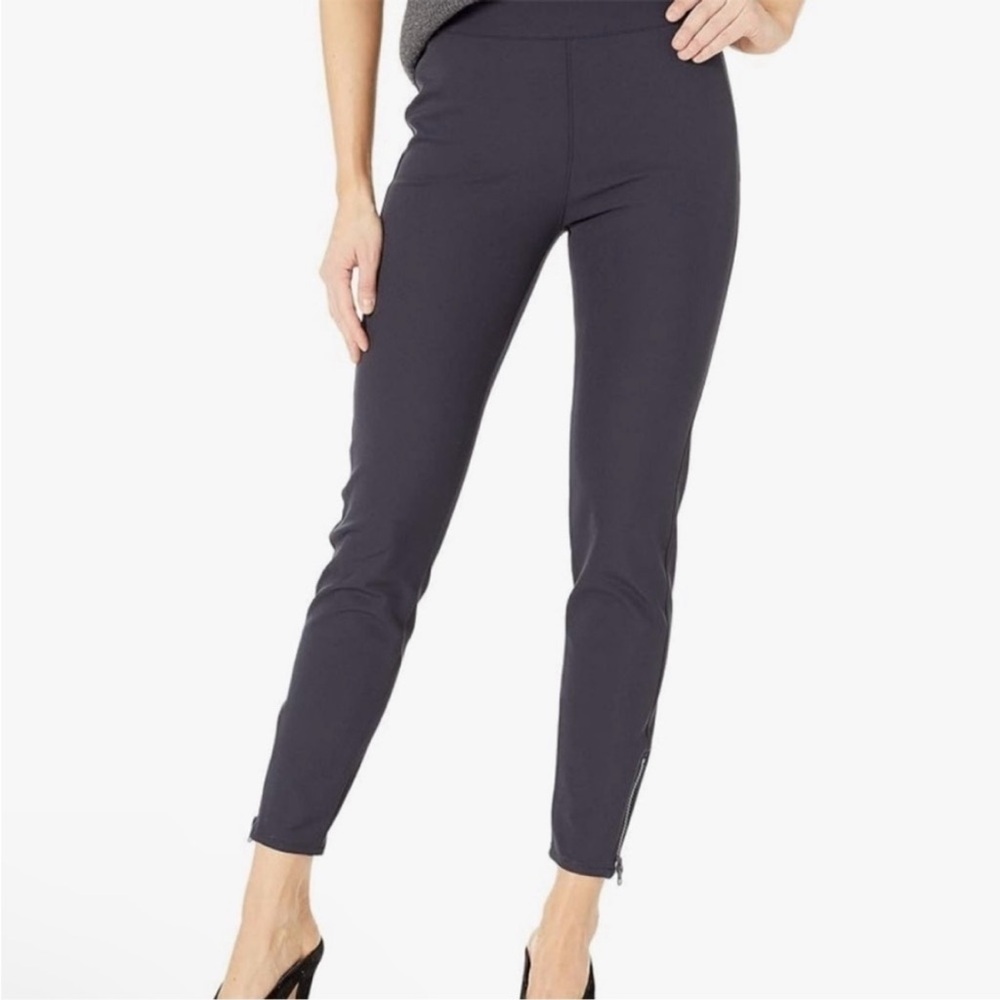SPANX The Back-Zip Navy Blue High Rise Pants Size 14